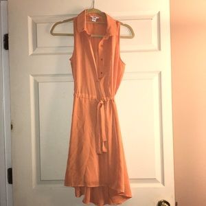 Peach blouse dress